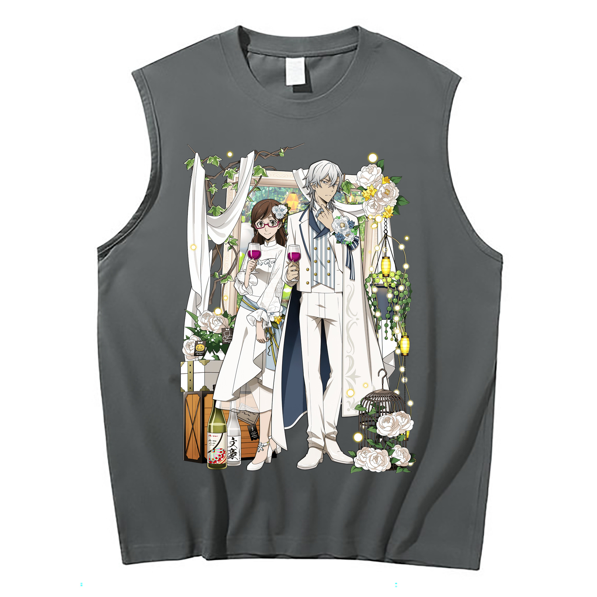 （画像用） 文豪ストレイドッグス Bungo Stray Dogs コットン100％タンクトップ（フロントプリント）